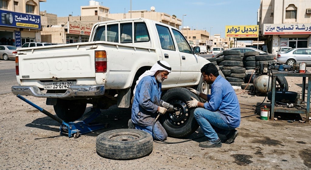 تبديل تواير الضجيج بالكويت